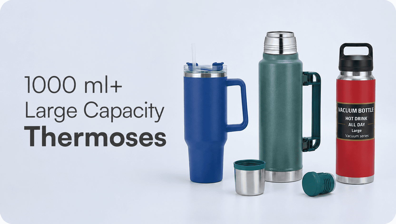 1000ml+ Large Capacity Thermoses