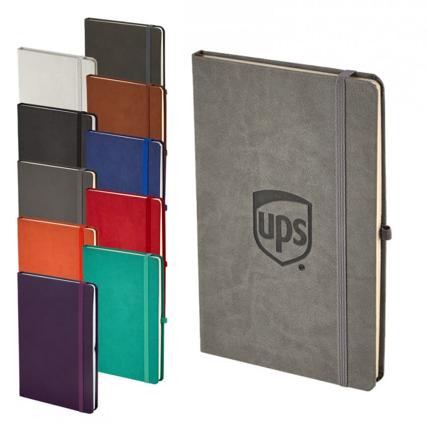 13 x 21 cm Economical Notebook with Thermo Leather Cover, 160 Pages, 60 gr Holmen Lined Inner Paper