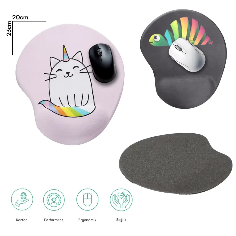Custom-made Mouse Pad with Extra Foam Wrist Support
