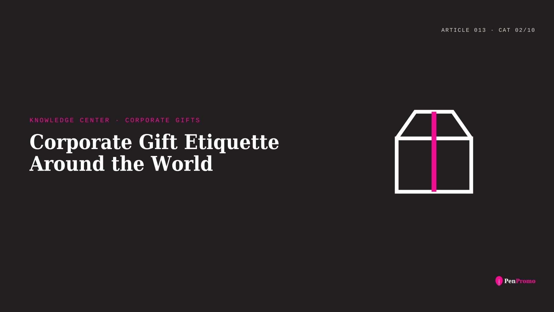 Corporate Gift Etiquette Around the World